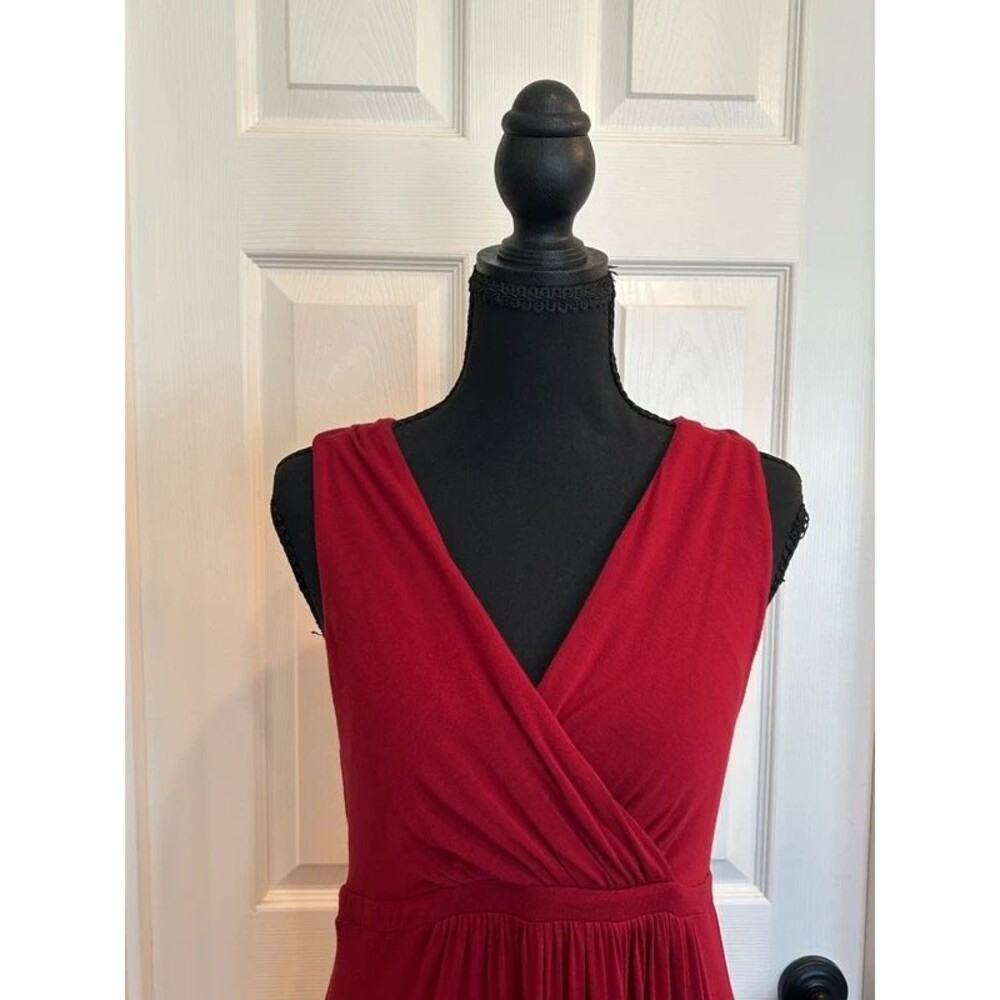 Matty M Red Sleeveless Maxi Dress, Size M - Picture 7 of 8
